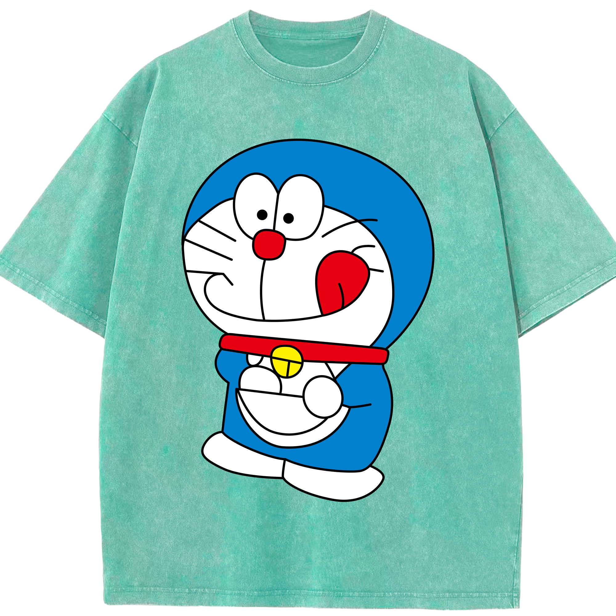 （画像用） ドラえもん Doraemon 綿100% ヴィンテージ風 半袖Tシャツ（フロントプリント）